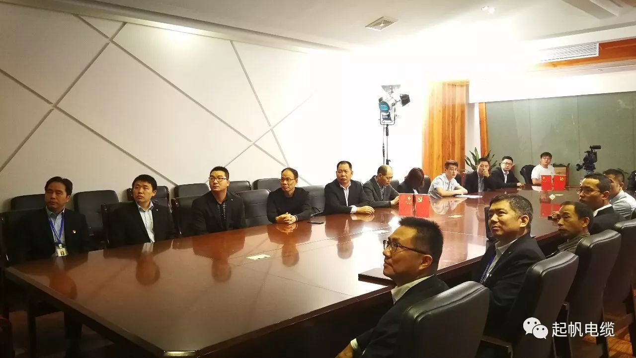 百亿游戏电缆股东和党员一起观看党的十九大开幕式